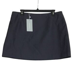 NWT‎ ANTONIO MELANI Navy A-Line Mini Skirt for Work Size 14